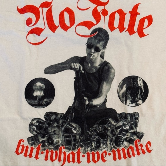 No Fate But What We Make Sarah Connor Terminator 2 Tee - Picture 2 of 6